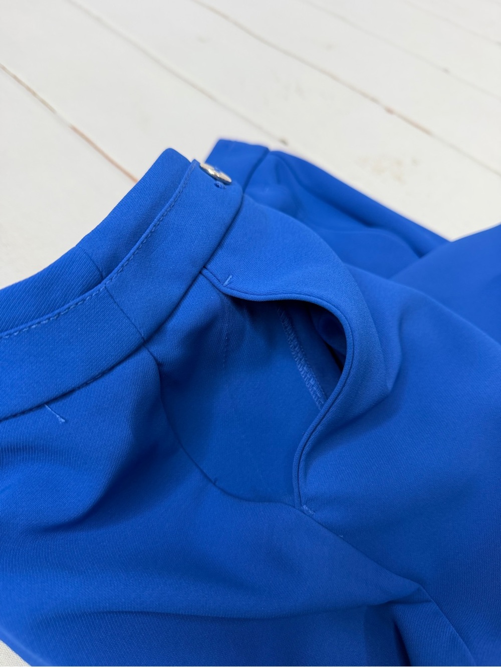 White House Black Market Blue Taper Ankle Pants Size 2R - Picture 5 of 7